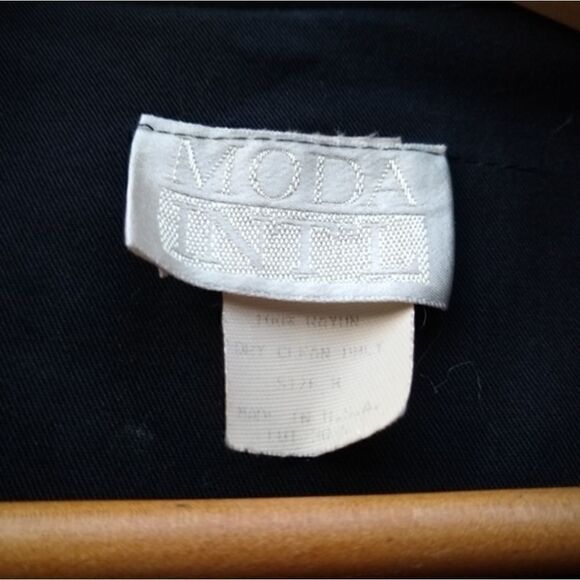 Moda Int International Unique Vintage collared black dress maxi long sleeve - Picture 3 of 11